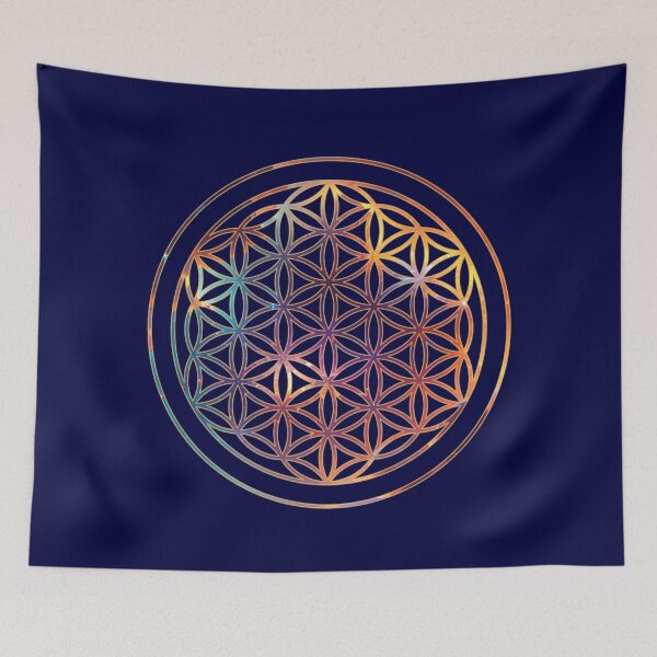 Item preview,  Cosmic Bloom: Sacred Geometry in Nebula Hues designed and sold by KaurisDigital.