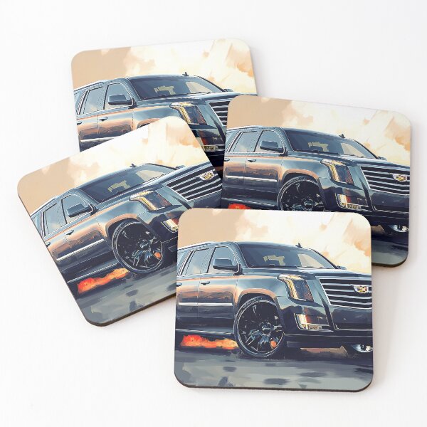 Item preview, "Black Cadillac Escalade – Digital Pop Art Print" designed and sold by AutoPopStudio.
