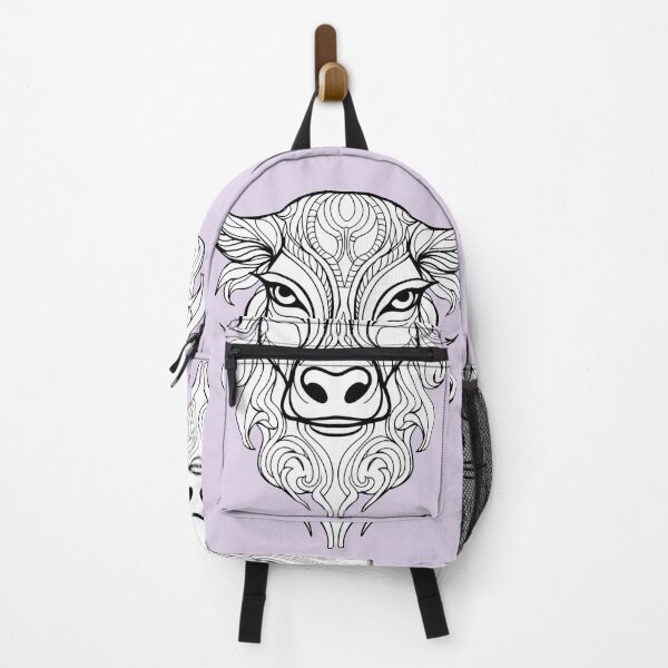 Item preview, Bull #2 Coloring Page Pattern designed and sold by DavidColoring.