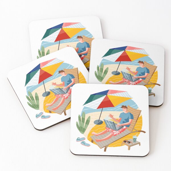 Item preview, Summer 2025 freelancer man on the Beach  designed and sold by Kajieno.