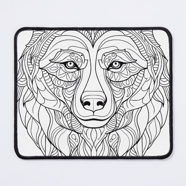 Item preview, Bear #5 Coloring Page Pattern  designed and sold by DavidColoring.