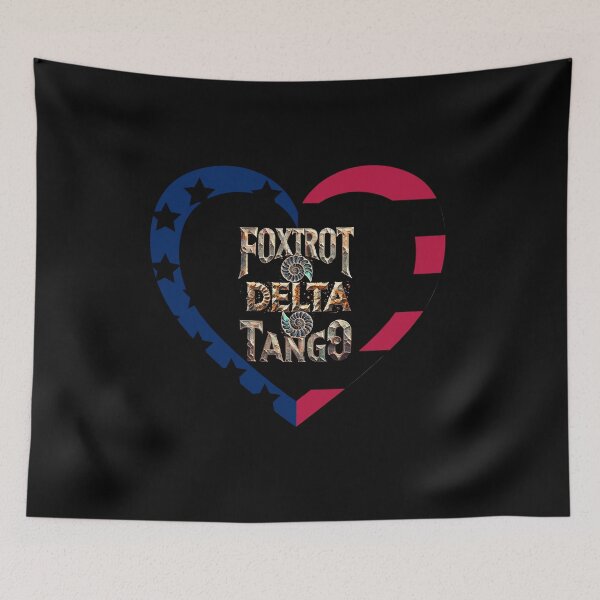 Item preview, Foxtrot Delta Tango - Ammonite Fossil Typography Design designed and sold by ArtDesignTp.