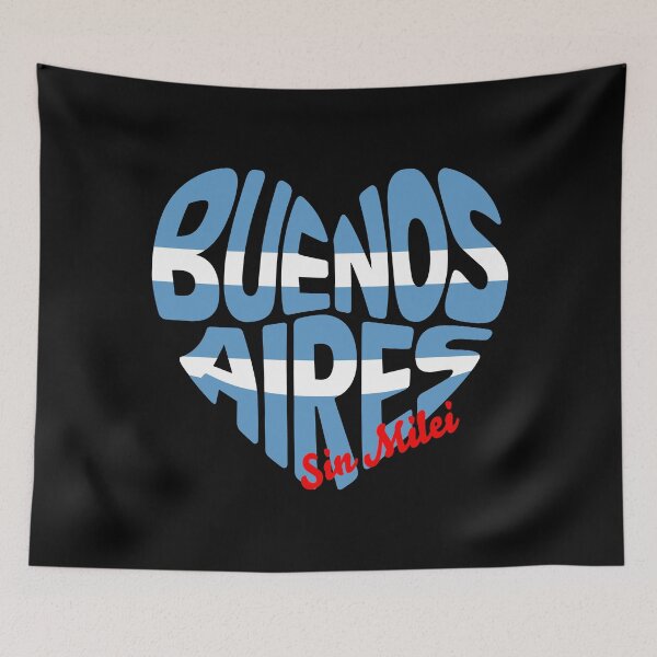 Item preview, "Buenos Aires Sin Milei" Protest Anti Javier Milei Political Design designed and sold by paulo silveira.