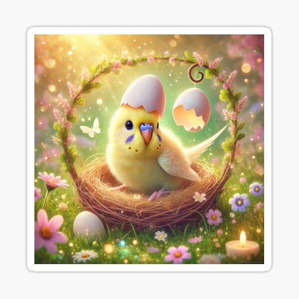 Item preview, Mucki, the Fluffy Egghead designed and sold by LegademaArt.