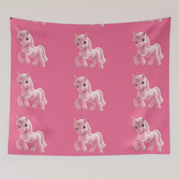 Item preview, Pink unicorn designed and sold by Mollet Shop.