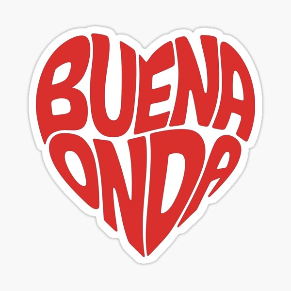 Vista previa del artículo con la obra «Buena Onda Corazón – ¡Difunde buenas vibras con estilo!», diseñado y vendido por paulo silveira.