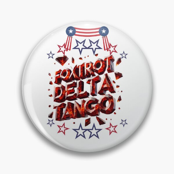 Item preview, Foxtrot Delta Tango - Vanadinite Crystal Typography Design designed and sold by ArtDesignTp.