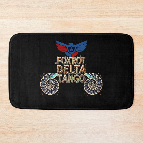 Item preview, Foxtrot Delta Tango - Ammonite Fossil Typography Design designed and sold by ArtDesignTp.