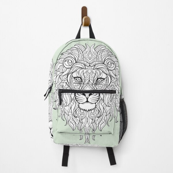 Item preview, Lion Coloring Page Pattern designed and sold by DavidColoring.