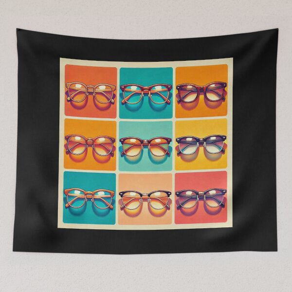 Item preview, Bold Retro Glasses Pop Art Grid Design designed and sold by hardingcarl2.