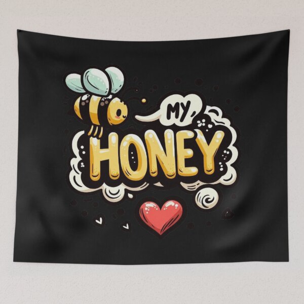 Item preview, Cute bee with "My Honey" text and heart. designed and sold by hardingcarl2.