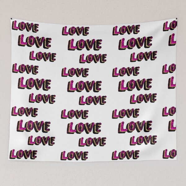 Item preview, Love written in Purple Velvet and Gold designed and sold by Annanucki.