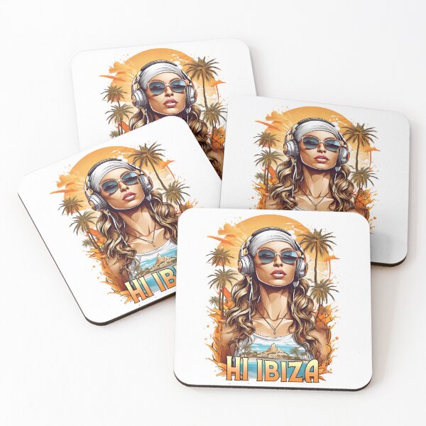 Item preview, Hi IBIZA - girl with headphones designed and sold by SolaoLab.