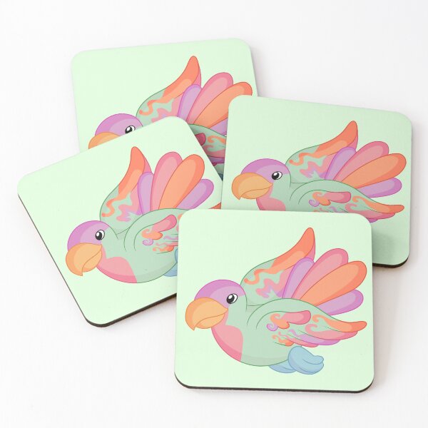 Item preview, Rainbow Sherbet Parakeet designed and sold by joysqueezed-out.