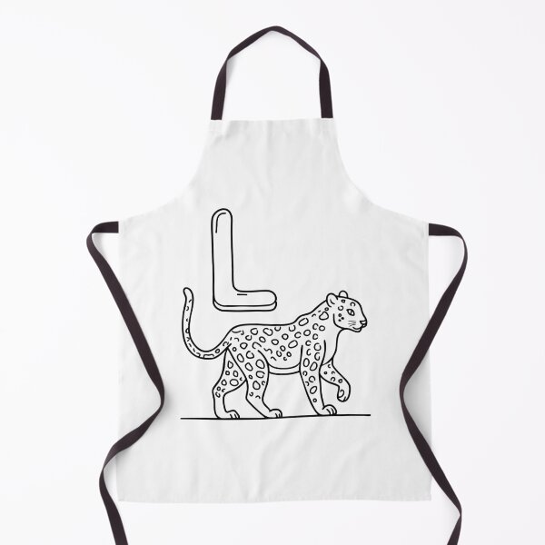 Item preview, An Illustration of a Leopard beside the Letter L designed and sold by rasagamastore.