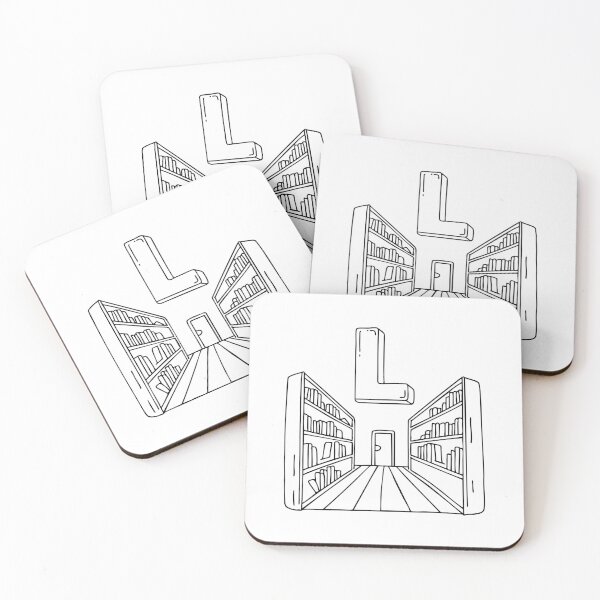 Item preview, An Illustration of a Library beside the Letter L designed and sold by rasagamastore.
