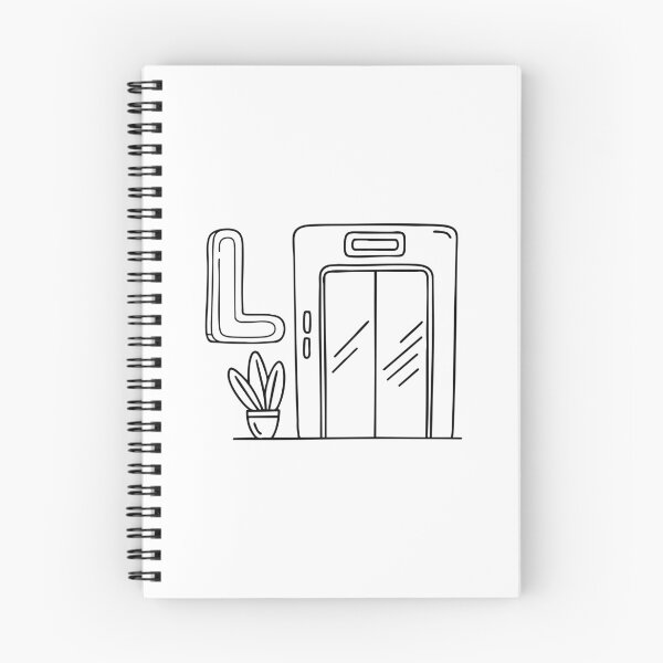 Item preview, An Illustration of a Lift beside the Letter L designed and sold by rasagamastore.