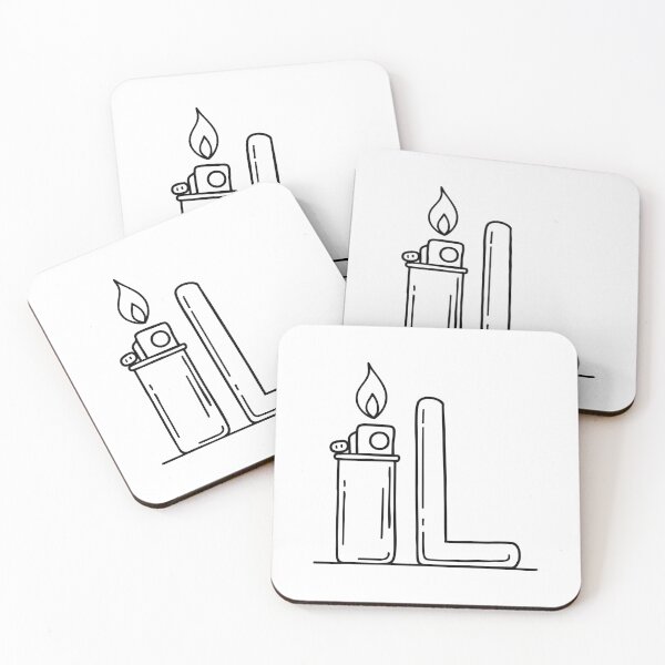 Item preview, An Illustration of a Lighter beside the Letter L designed and sold by rasagamastore.