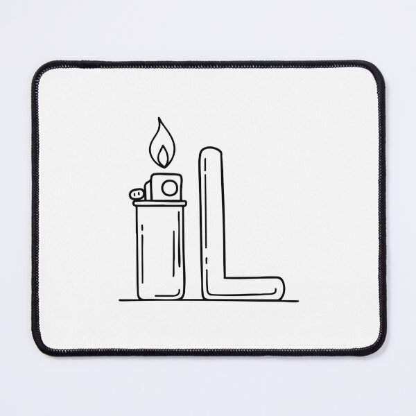 Item preview, An Illustration of a Lighter beside the Letter L designed and sold by rasagamastore.