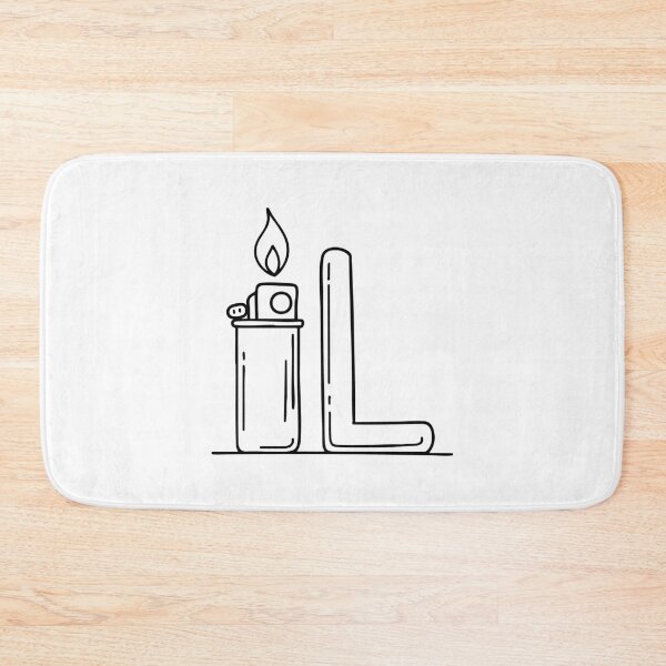 Item preview, An Illustration of a Lighter beside the Letter L designed and sold by rasagamastore.
