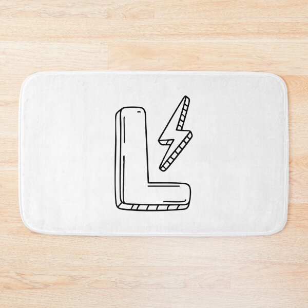 Item preview, An Illustration of Lightning beside letter L designed and sold by rasagamastore.