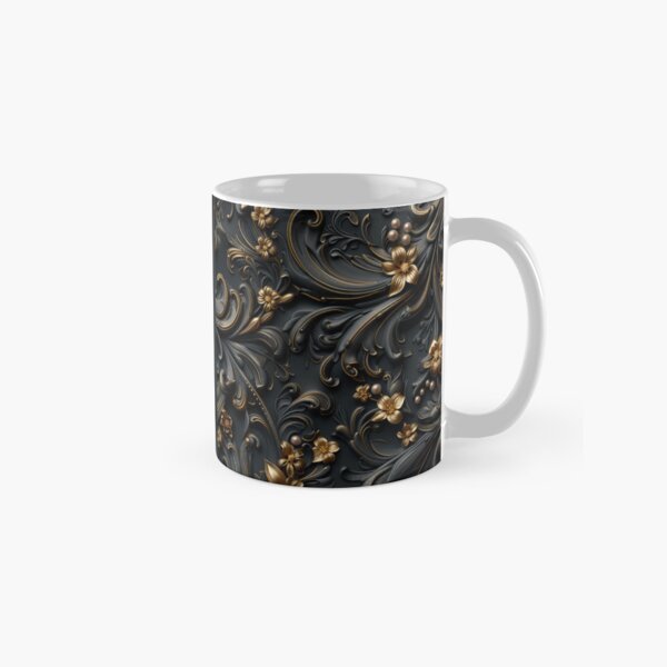 Item preview, Luxurious Black & Gold Rococo Baroque Pattern – Elegant Ornate Design designed and sold by RSpectrum Studio.