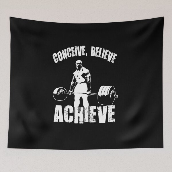 Item preview, Conceive Believe Achieve - Ronnie Bodybuilding Motivational designed and sold by chantastical.