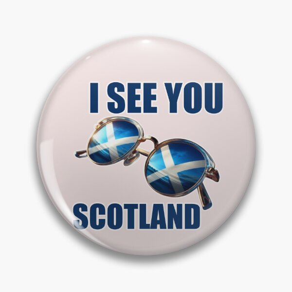 Item preview, Sunglasses reflecting Scottish flag with bold text overlay designed and sold by hardingcarl2.
