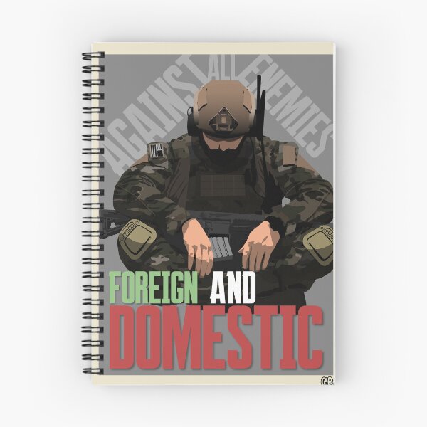 Item preview, Against All Enemies - Foreign and Domestic Sticker designed and sold by ThePeoplesMovementNC.