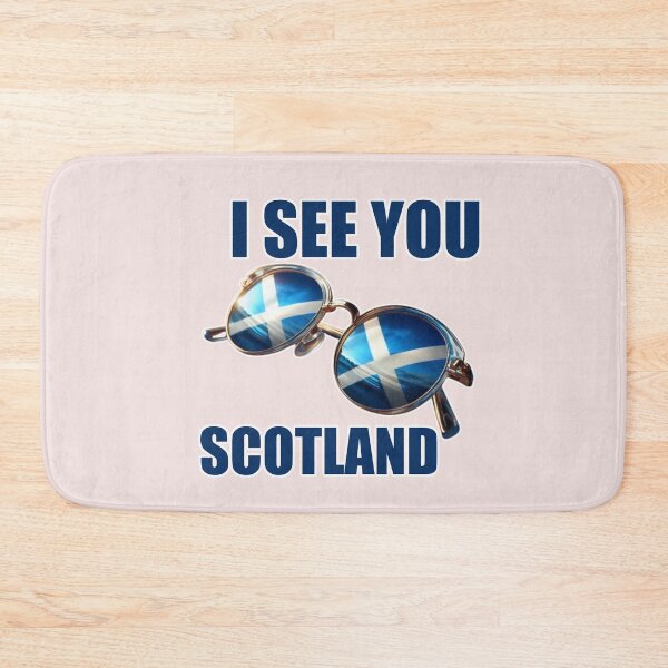 Item preview, Sunglasses reflecting Scottish flag with bold text overlay designed and sold by hardingcarl2.