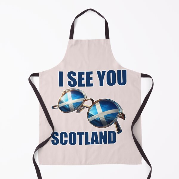 Item preview, Sunglasses reflecting Scottish flag with bold text overlay designed and sold by hardingcarl2.