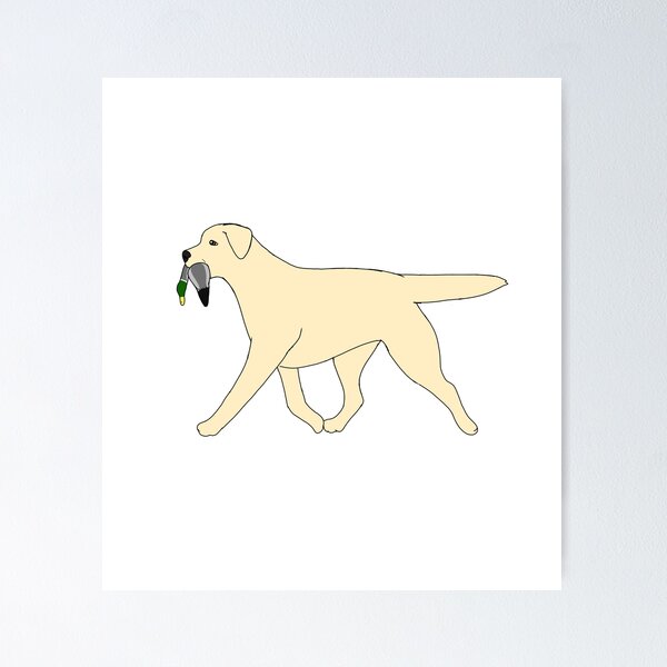 Item preview, Working Labrador Retriever Light Yellow designed and sold by CerasArtHouse.