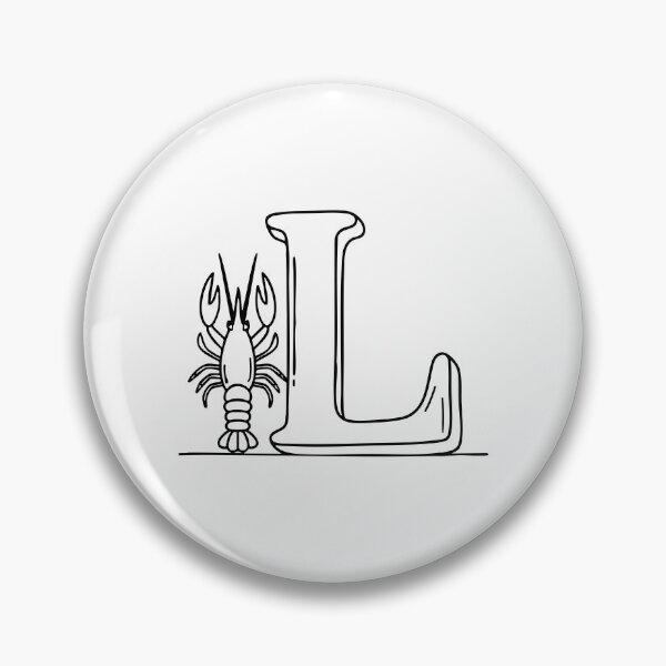 Item preview, An Illustration of Lobster beside letter L designed and sold by rasagamastore.