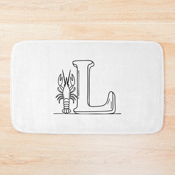 Item preview, An Illustration of Lobster beside letter L designed and sold by rasagamastore.