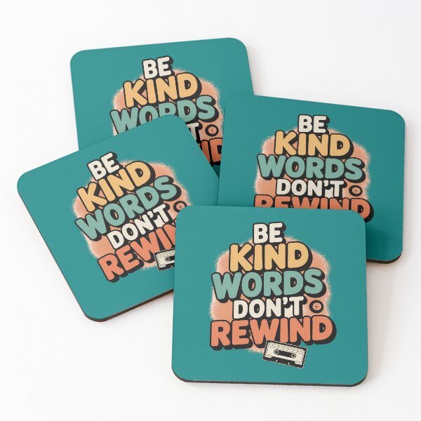 Item preview, Be Kind Words Don’t Rewind – Retro Quote designed and sold by TeeGrit.