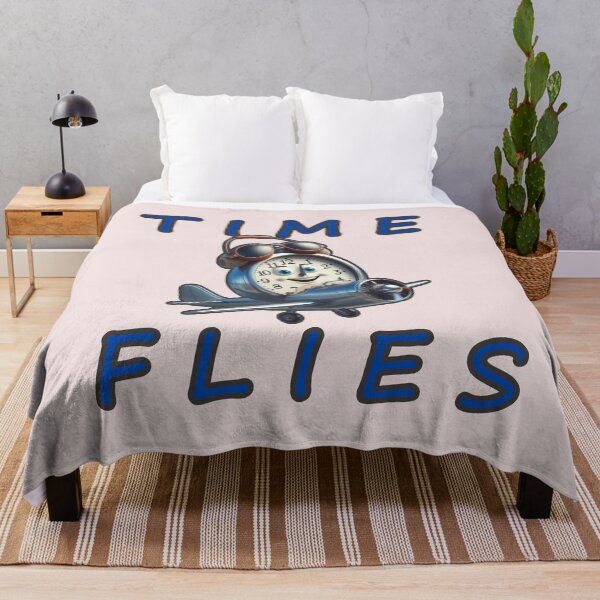 Item preview, time flies clock airplane goggles cartoon text designed and sold by hardingcarl2.