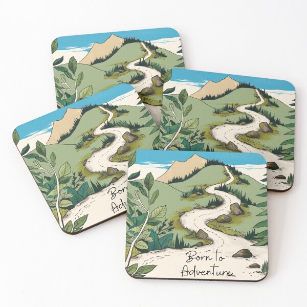 Item preview, Born to Adventure Nature Hiking Illustration designed and sold by NSEAdventures.