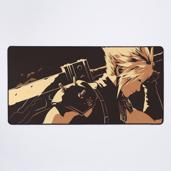 Vista previa del artículo con la obra «Guerrero heroico de pelo puntiagudo Cloud Strife», diseñado y vendido por LavaLime.