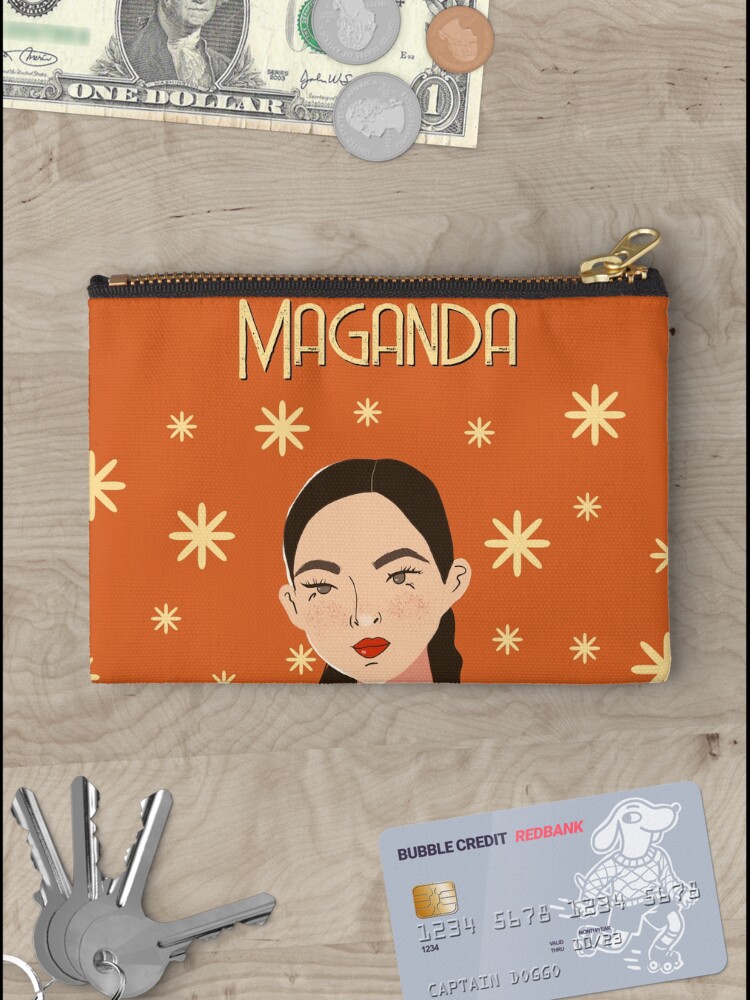 Thumbnail 3 of 4, Zipper Pouch, Maganda designed and sold by DiorelleDesigns.