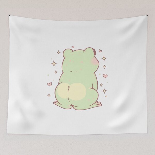 Item preview, Cute Shy Kawaii Blushing Frog Butt designed and sold by Alex Songs.
