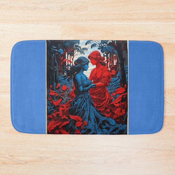 Item preview, Harmony of Two Figures in Red and Blue designed and sold by KilianSzmid.