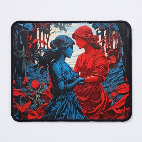 Item preview, Harmony of Two Figures in Red and Blue designed and sold by KilianSzmid.