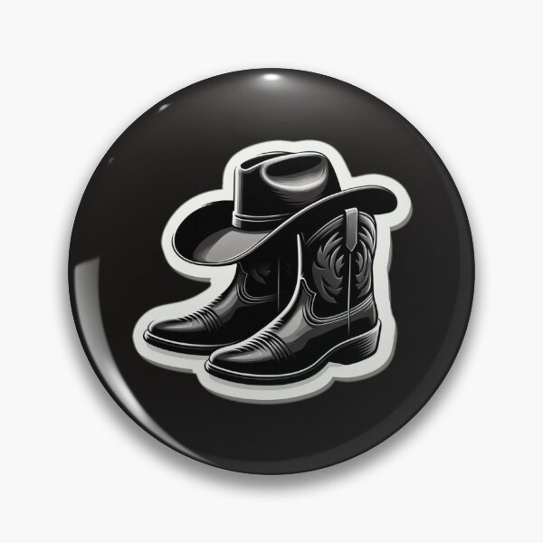 Artikelvorschau, Schwarzer Cowboyhut und Stiefel entworfen und verkauft von Andyt.