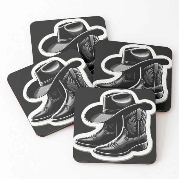 Item preview, Black Cowboy Hat and Boots designed and sold by Andyt.