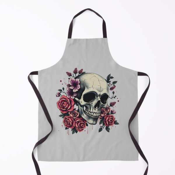 Item preview, Vintage Skull & Roses – Grunge Gothic Art designed and sold by Dino-Lune.
