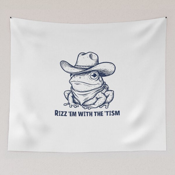 Item preview, Cowboy Frog Rizz 'Em con el 'Tismo designed and sold by Alex Songs.