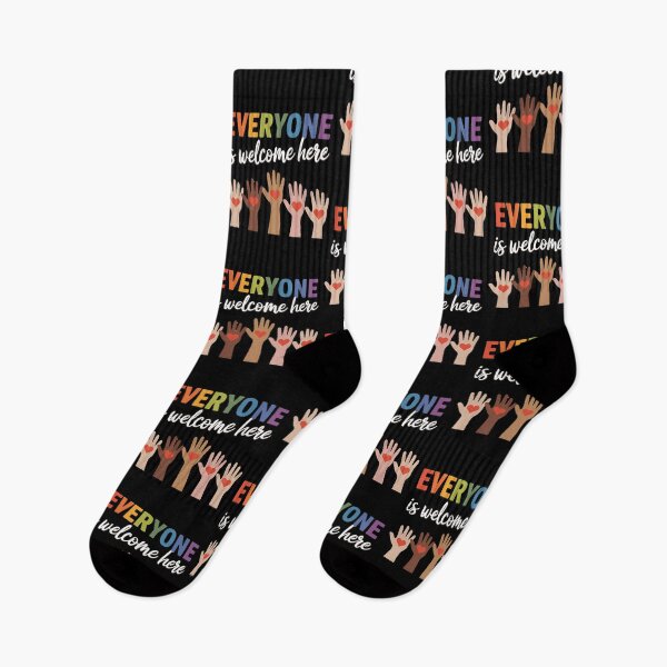 Item preview, Womens Everyone Is Welcome Here Idaho Teacher V-Neck, Diversity and Inclusion designed and sold by BLZART.