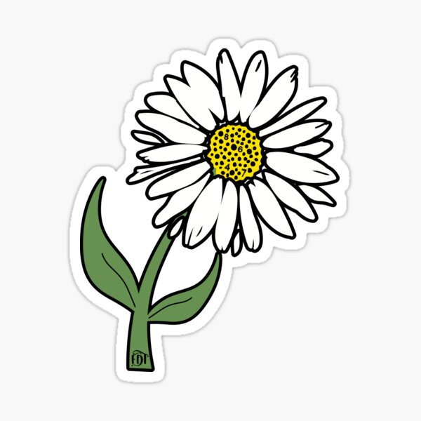 Item preview, Subtle Daisy 8647 FDT Anti Trump Flower Stickers designed and sold by EthosWear.