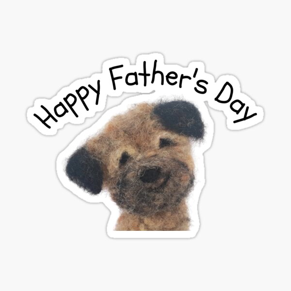 Item preview, Happy Father's Day Border Terrier  designed and sold by RockingFelter.