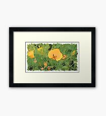 Flower drawn Art Framed Print